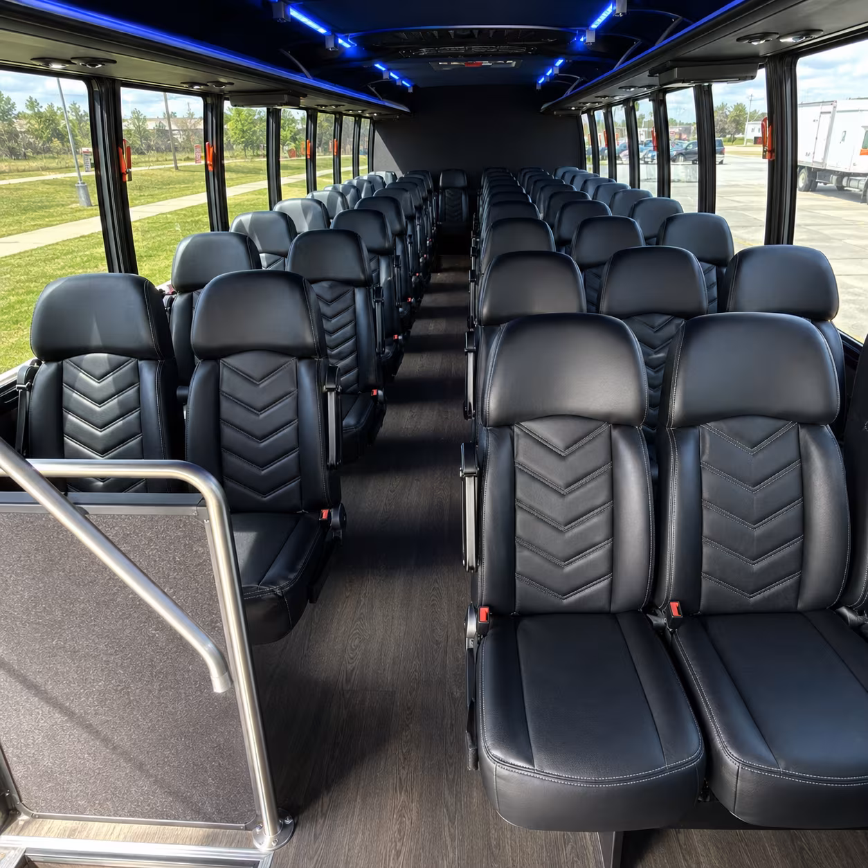 charter buses for surprise wedding ceremonies at golf and resort venues