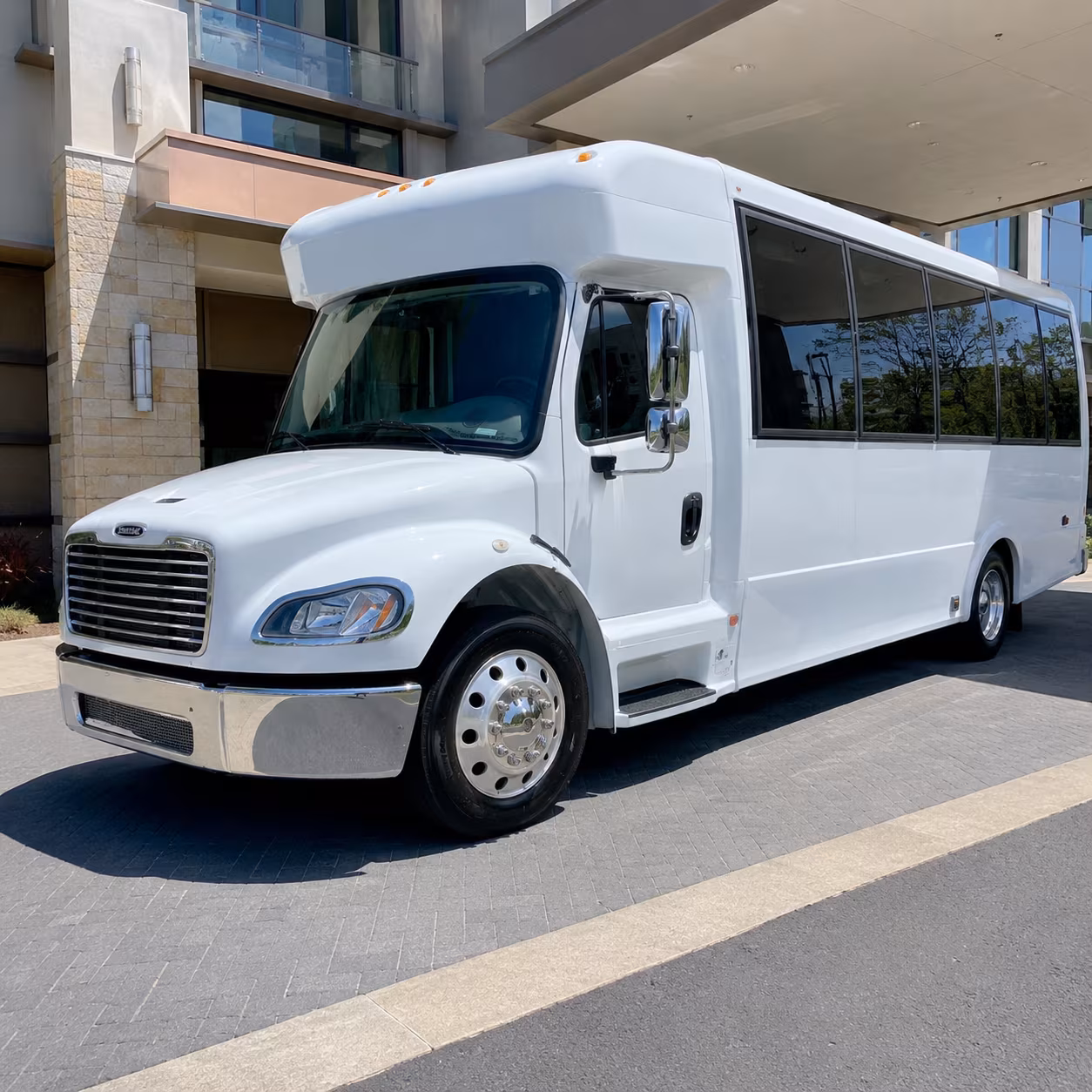 hotel to venue shuttle buses for surprise corporate groups