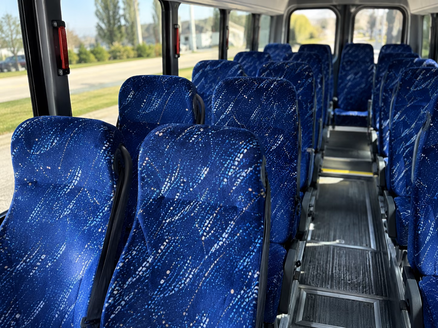 surprise 18 passenger minibus inside