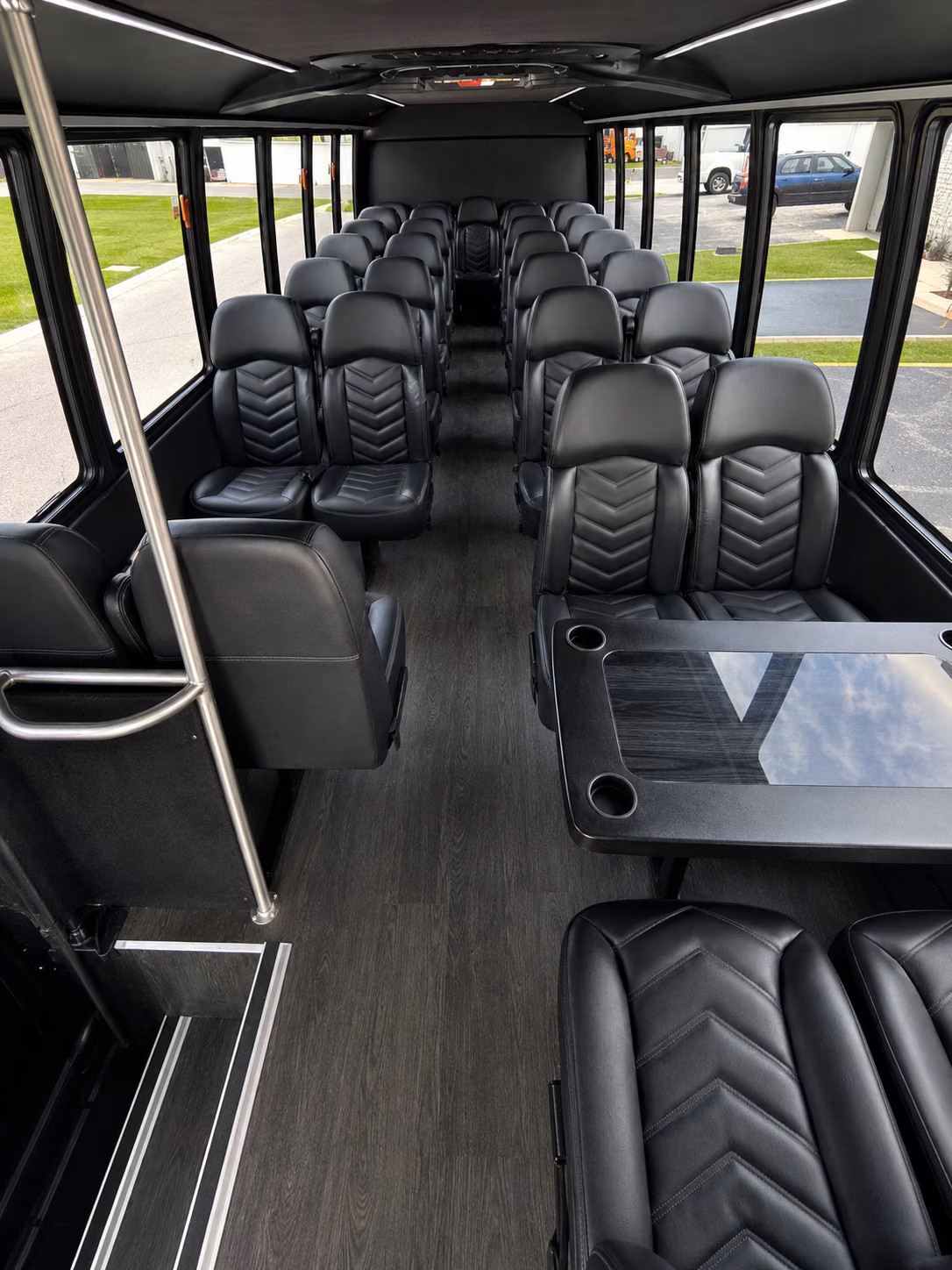 surprise 20 passenger minibus inside