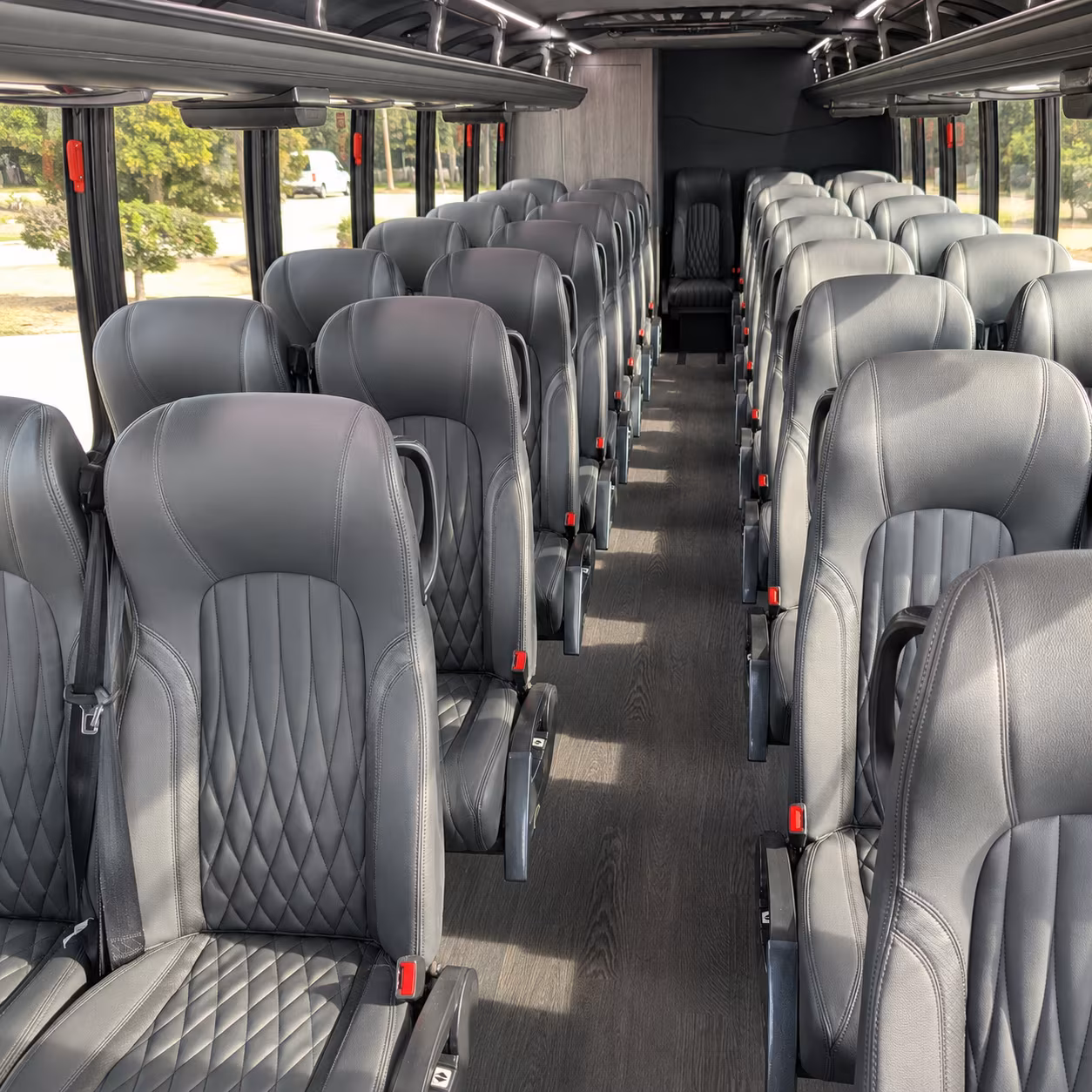 surprise 25 passenger minibus inside
