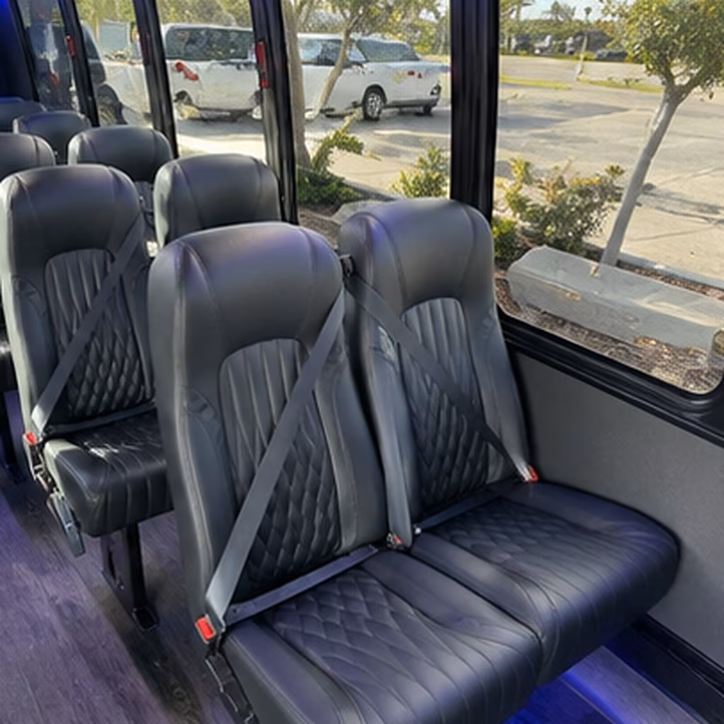 surprise 25 passenger minibus interior