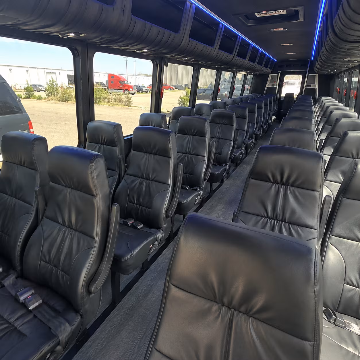 surprise 30 passenger minibus interior