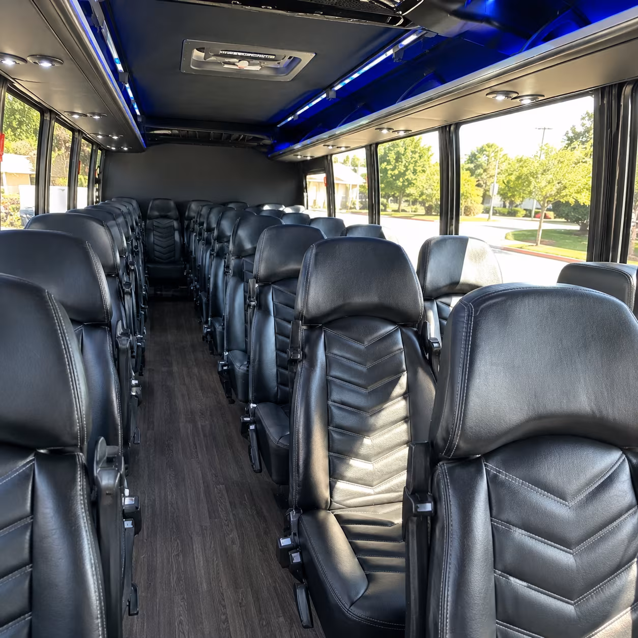 surprise 35 passenger minibus interior