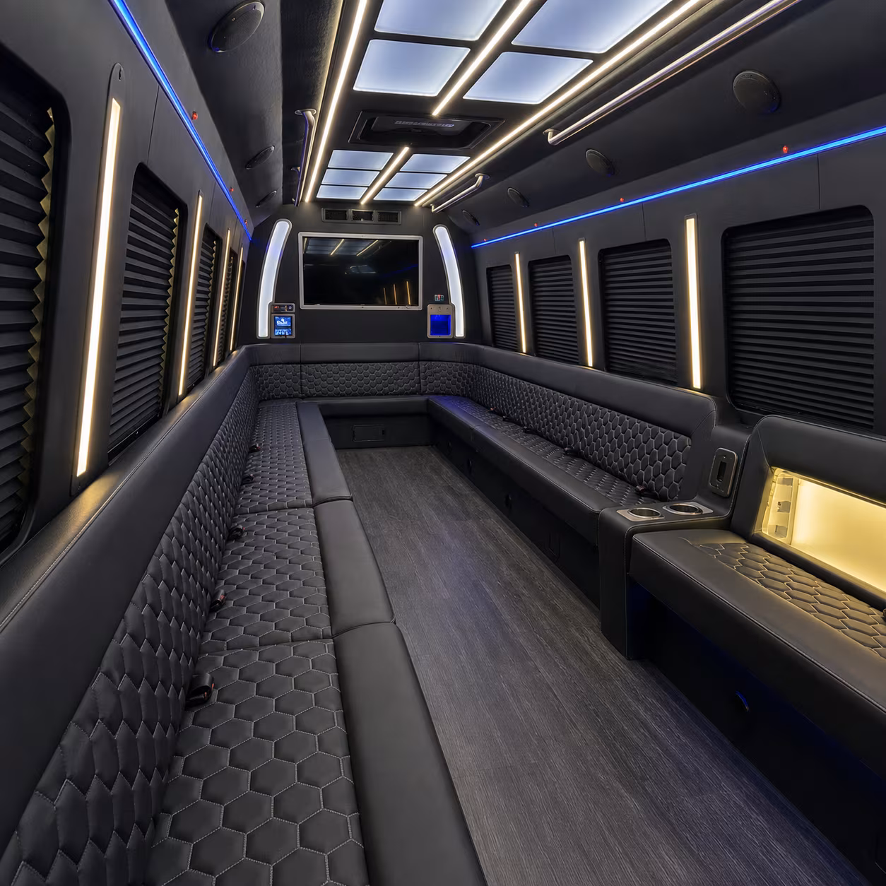 surprise wedding party bus rental